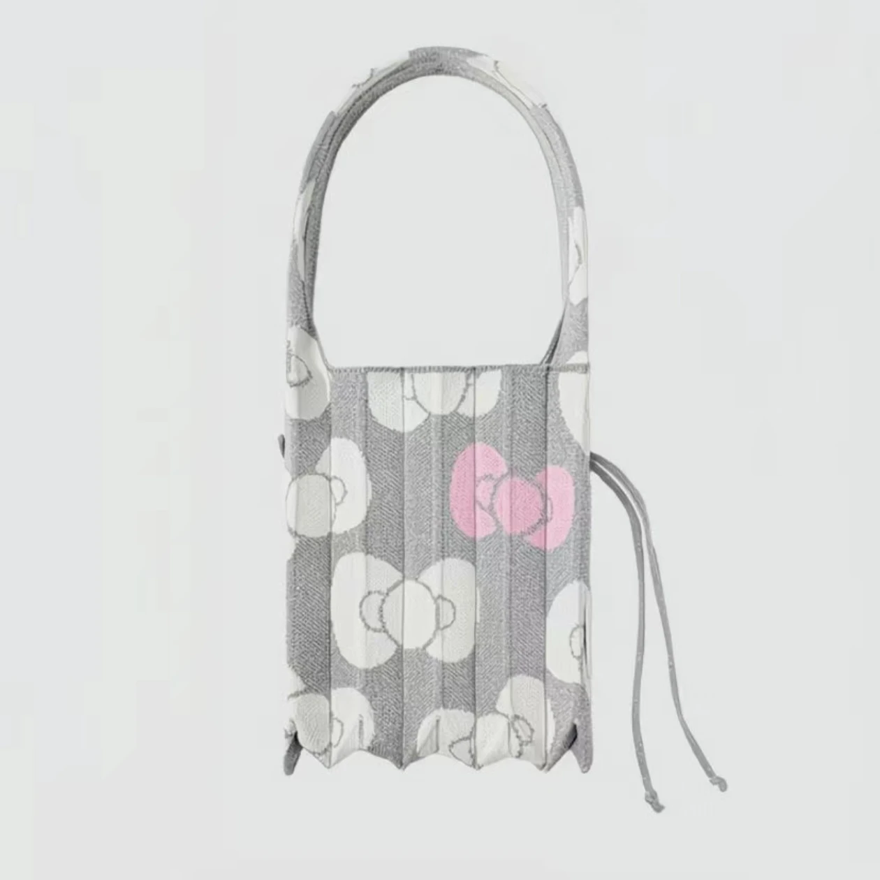 

South Korea New Style Accordion Foldable Cute Knit Storage Bag