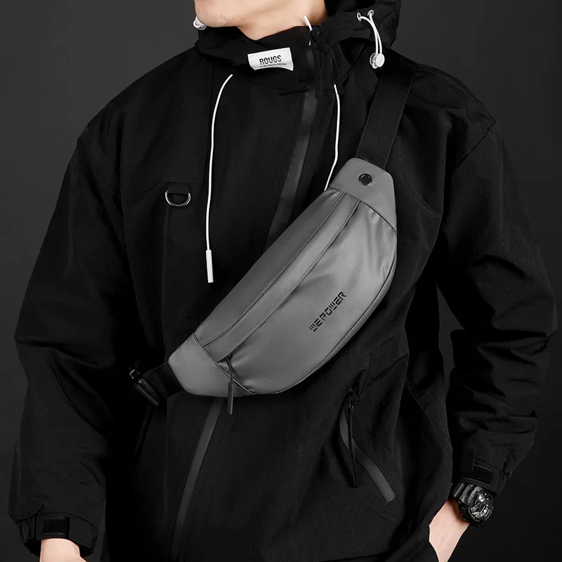 Waist bag sports men and women fitness mobile phone travel running diagonal cross large capacity waterproof chest bag