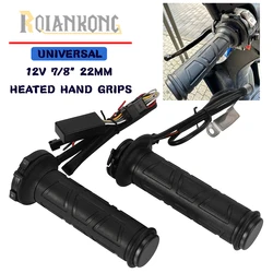 For KAWASAKI GTR1400 CONCOUR 14 GTR 1400 2007-2023 2024 Motorcycle 22mm Hot Handle Heated Grips Adjustable Temperature Handlebar