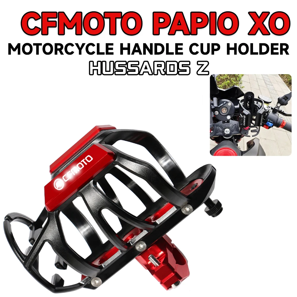 For CFMOTO CF MOTO Papio XO SS 125 XO-1 2023-2025 2026 Motorcycle Accessorie Handlehold Beverage Water Bottle Drink Cup Holder