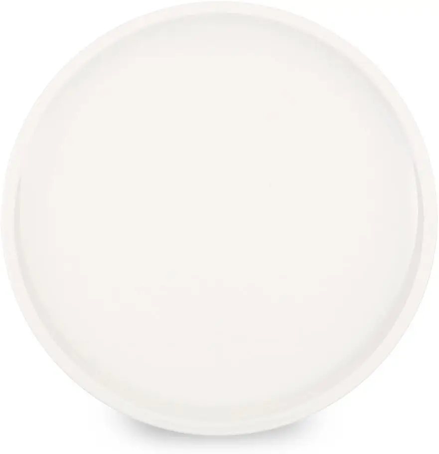 

Artesano Salad Plate Set of 6 Premium Vitrified White Porcelain - Made in Germany - Perfect for Rustic Dinners - 8.5 Inches