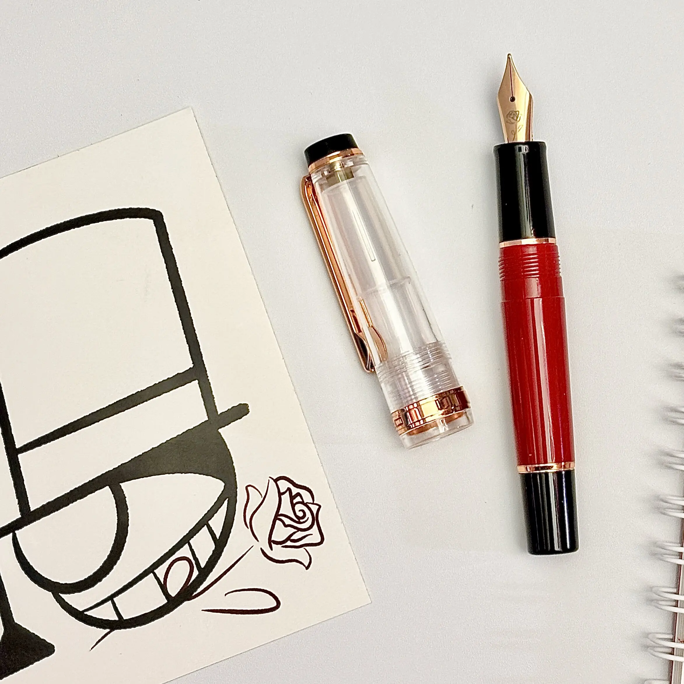 Limited JINHAO 82 MINI Forbidden City Red Fountain Pen Acrylic EF/F/M Mix Color Customized Office School Supplies Stationery
