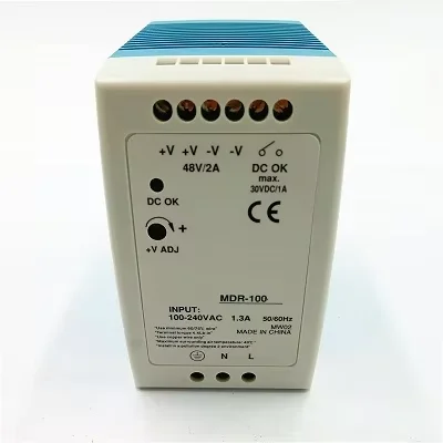 

Industrial 100W Single Output Din Rail Switching Power Supply MDR-100-12 MDR-100-24 MDR-100-48