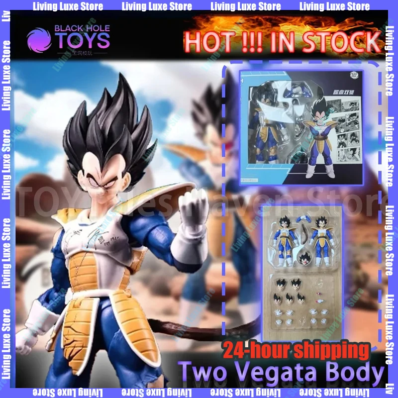 

[IN STOCK] Black Hole Toys Dragon Ball SHF SSJ Super Saiyan Battle Suit Battle Damage Vegeta Son Goku Action Figures Models Toy