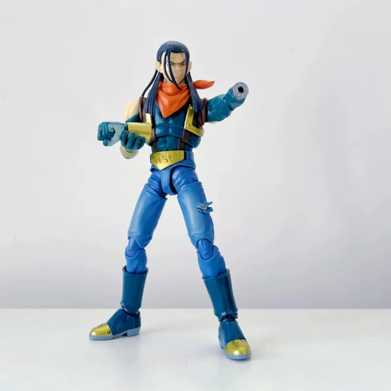 

Bandai New S.H.Figuarts Dragon Ball Gt Pvc Super Android 17 Custom Toy Genuine Model Collection Action Figure Ornament Gift