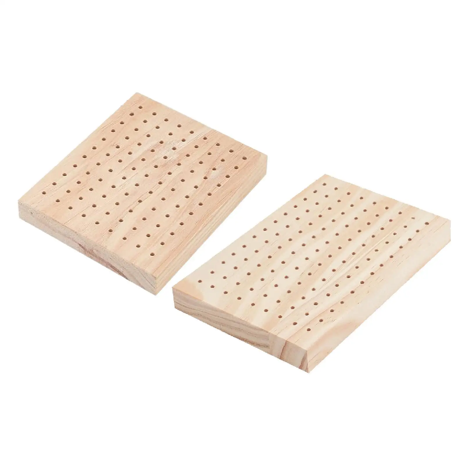 Wooden Food Skewer Holder Clay Figure Drying Rack Decorative Platter Appetizer Serving Tray for Parties Desktop Holiday Wedging