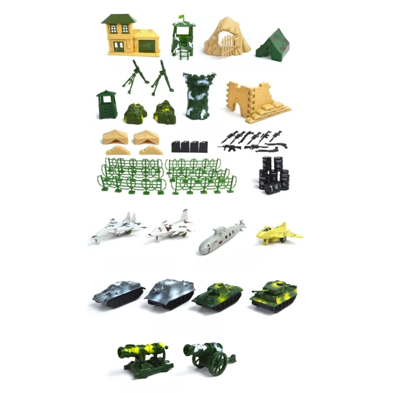 Soldier Figures and Accessories for Kid Class Projects History Lessons Toy Soldiers Toy Set of 300 N84E