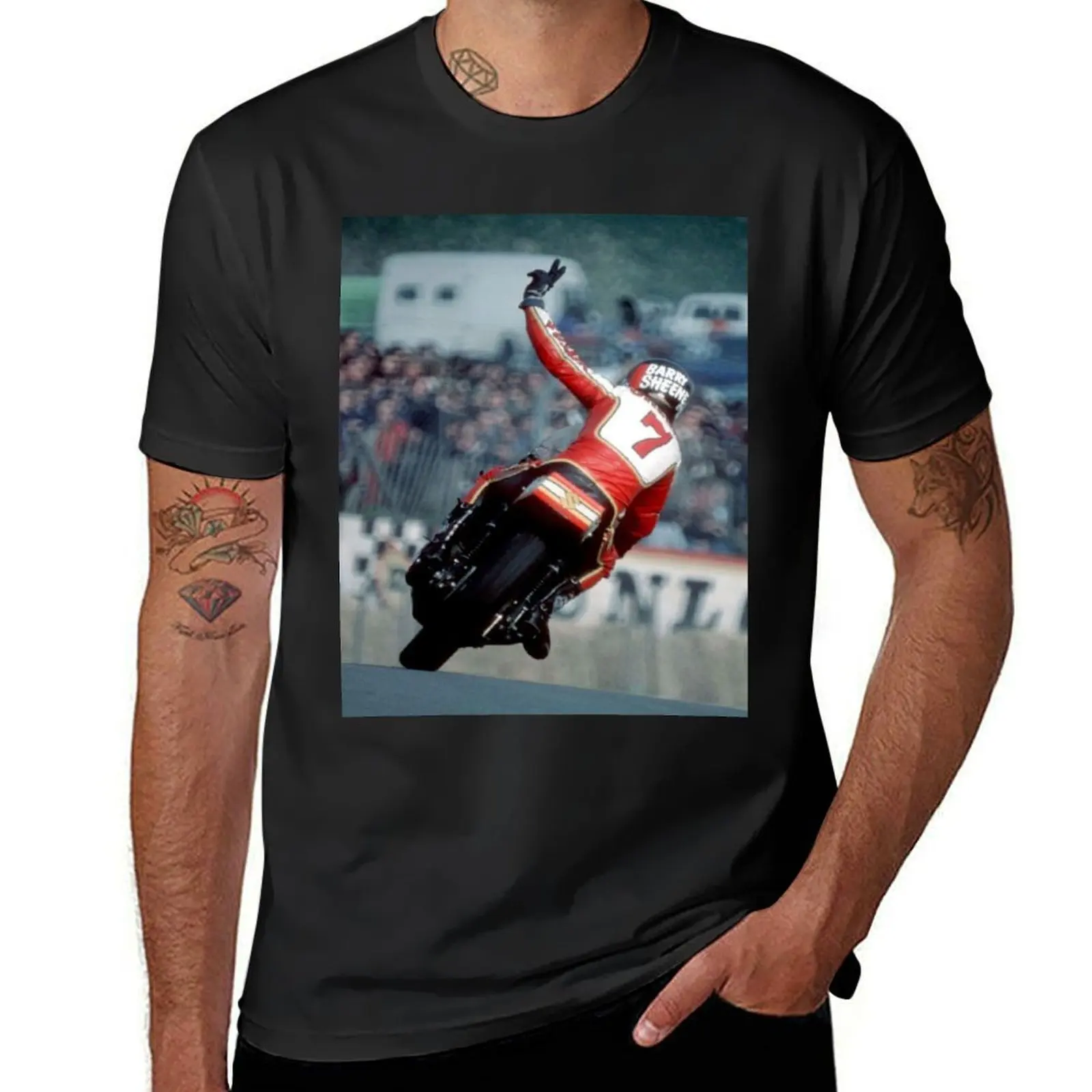 Barry sheene T-Shirt new edition vintage for a boy fitted t shirts for men