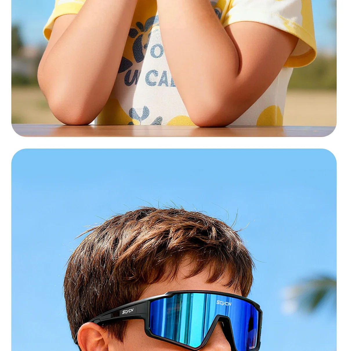 SCVCN Neue Photochrome Kinder Radfahren Gläser Teenager UV400 Brillen Outdoor Sport Sonnenbrille Junge Mädchen Rennräder Radfahren – Detail 15