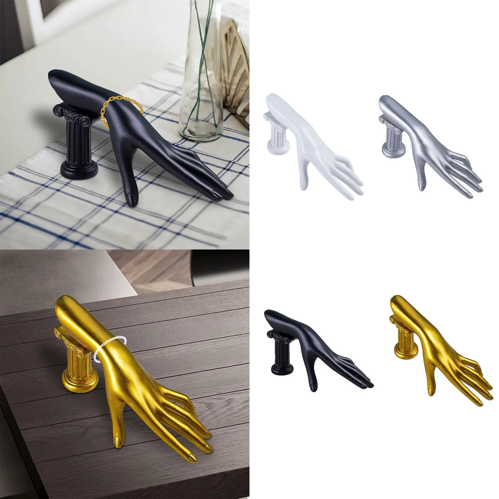 

Female Mannequin Hand Jewelry Display Holder, Decorative Ornament Jewelry Rack, Jewelry Organizer for Dresser Jewelry Store
