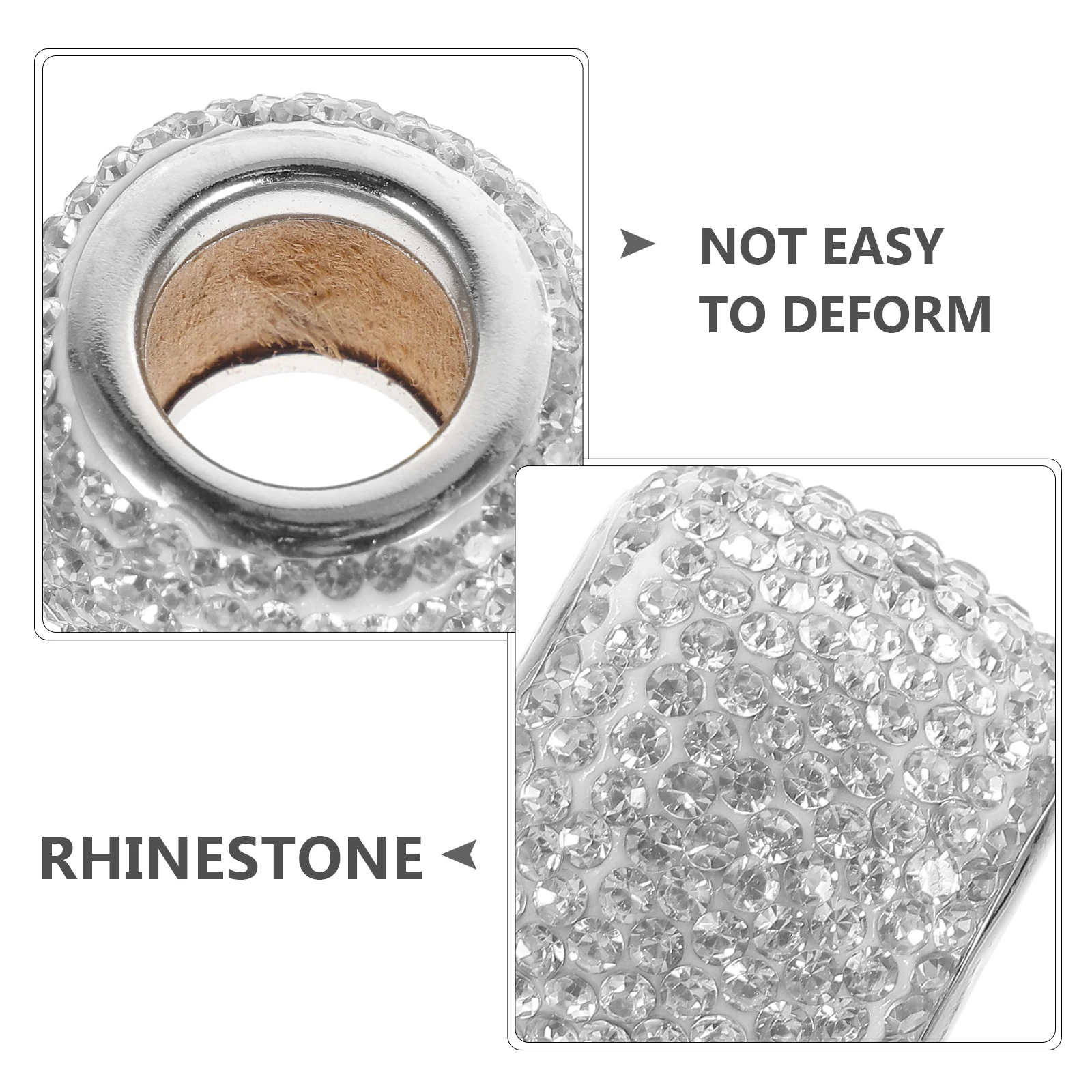 

2Pcs Pink Car Headrest Rings Bling Collar for Automotive Seats Car Headrest Collar Interior Decoration Accessories