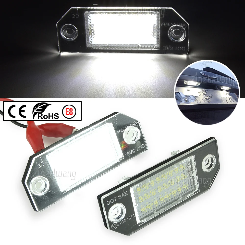 2 teile/para LED-Kennzeichen Licht Lampen Beleuchtung Upgrade für Ford Focus 2 st 225 c max 2003 2004 2005 2006 2007