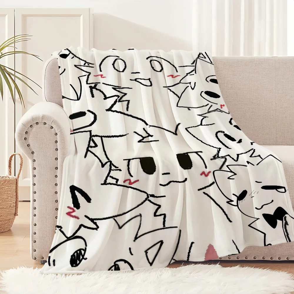 Niedliche Boykisser-Decke mit alberner Katze, weich, bequem, Nickerchen-Plüsch, geeignet für Wohnzimmer, Büro, Schlafzimmer, Geburtstag, Zuhause, Kind, Geschenk