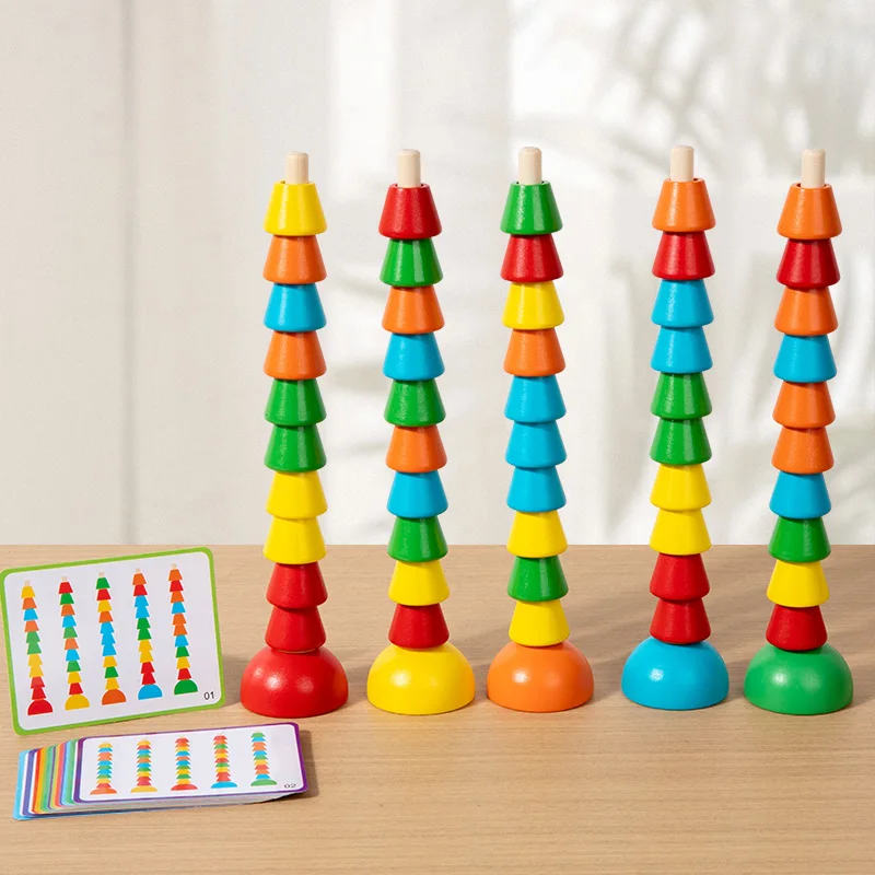 DIY Montessori Farbe Passenden Zählen Perlen Sortieren Holz Spielen Spiele Lernen Pädagogisches Spielzeug Für Kinder Kinder