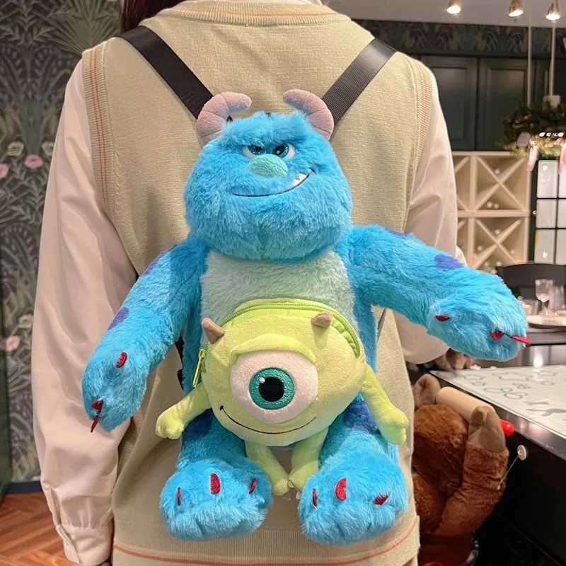 Super Cute Monsters University Plush Toy Backpack Sulley Sullivan Stuffed Animals Doll Plushie Bag School Backpack For Kids