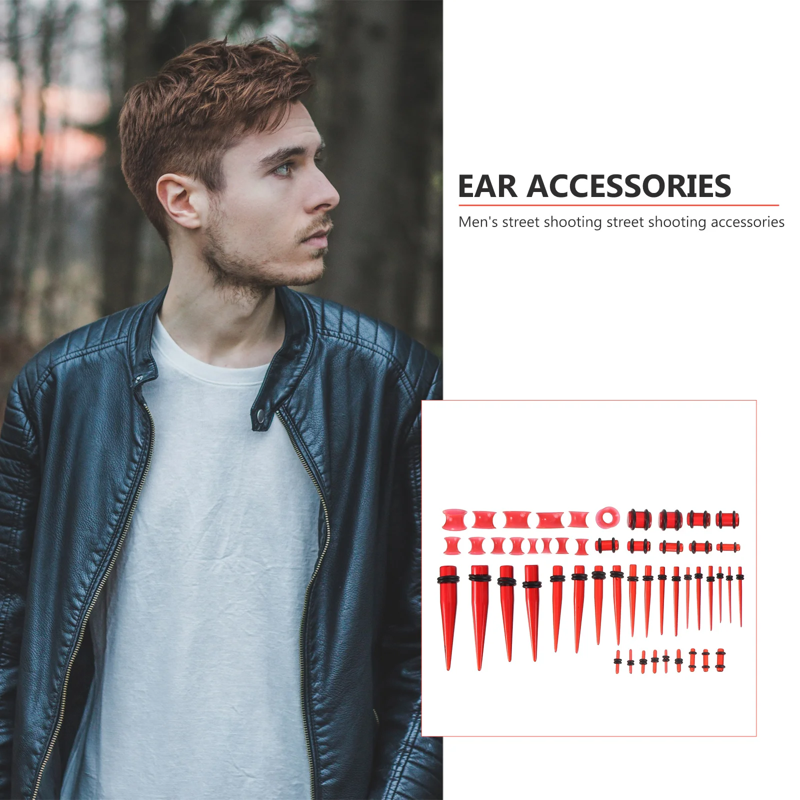 

50 шт., ювелирные изделия для пирсинга ушной раковины, акриловые антикоррозийные стильные украшения для расширения ушей, подарок для друзей, ювелирные изделия для пирсинга ушной раковины