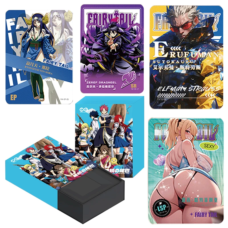 

FAIRY TAIL Collection Cards Box Ku Ka FAIRY TAIL LP HR Dazzle Card Acg Character Perimeter Kids Toys Holiday Gift