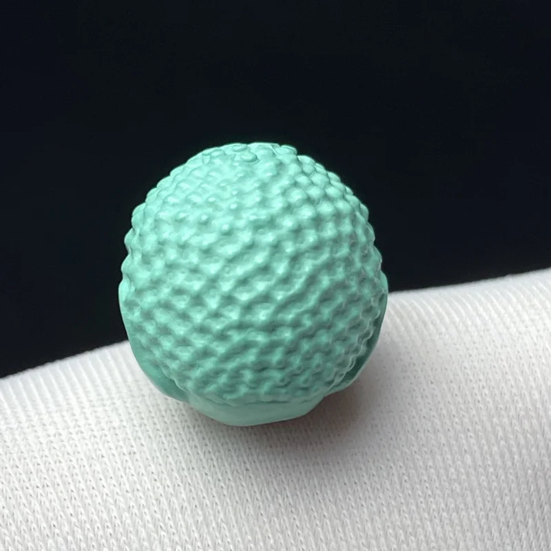 Natural High Porcelain Yajiaoshan Material Turquoise Buddha Single Bead Bracelet Necklace Cultural Spacer B