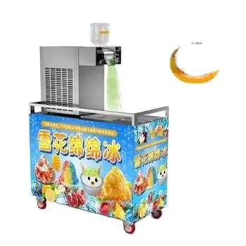 Bingsu Shaved Electric Snow Cone Ice Shaver Maker Flake Automatic, Snow Ice Making Machine,Ice Floss Machine