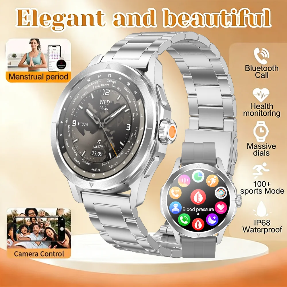 

NEW NFC Bluetooth Call Smart Watch Men 2026 Sport Bracelet ECG+PPG Waterproof Custom Watch Face Men SmartWatch For IOS Android