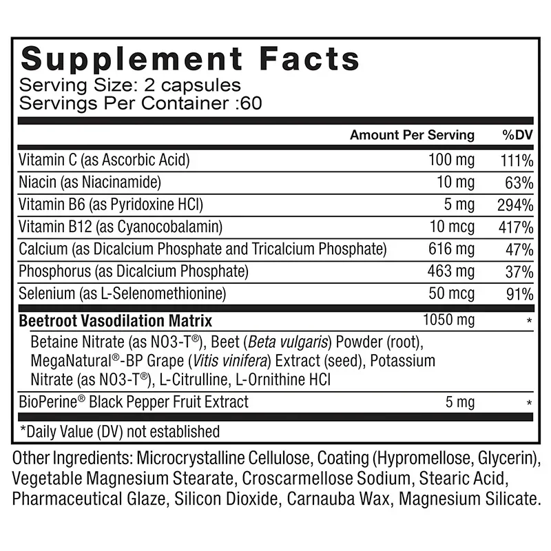 Beet Root - Blood Pressure Health, Antioxidant, Supports Energy Metabolism, Immune and Nervous System Function