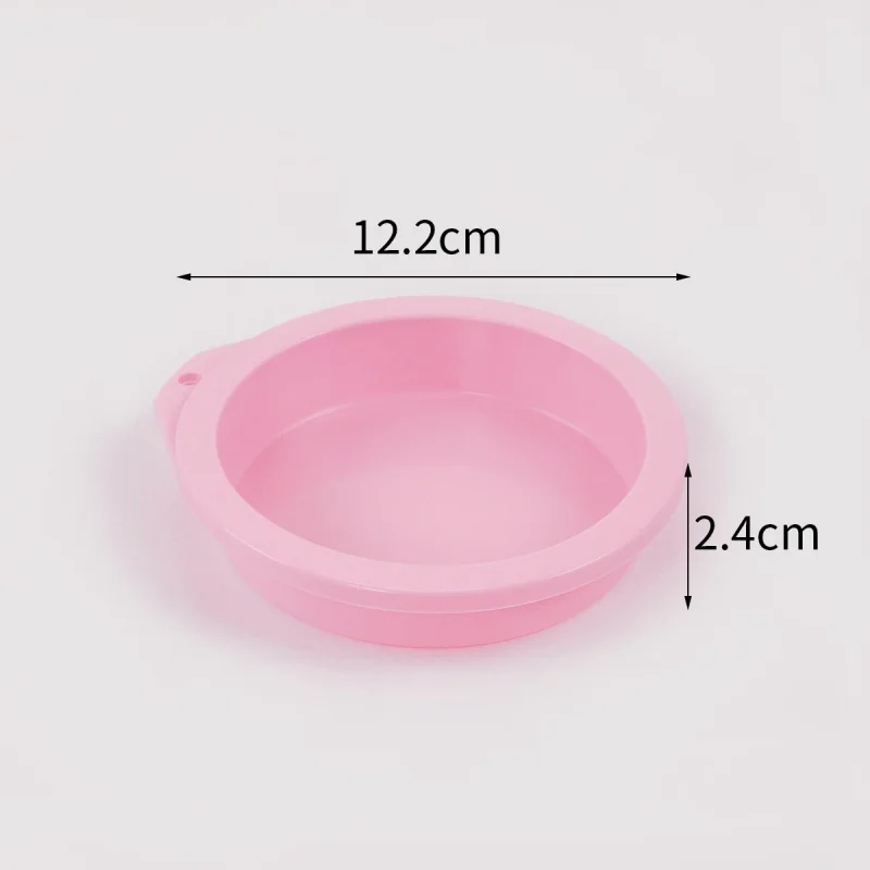 Fotografia 5: Forma Redonda de Silicone para Bolo Chiffon de 4/6/8 Polegadas, Utensílio de Cozinha DIY para Assar, Bandeja de Cozedura Sem Camadas Pré-Cortadas para Bolo Mousse Arco-Íris, para Forno
