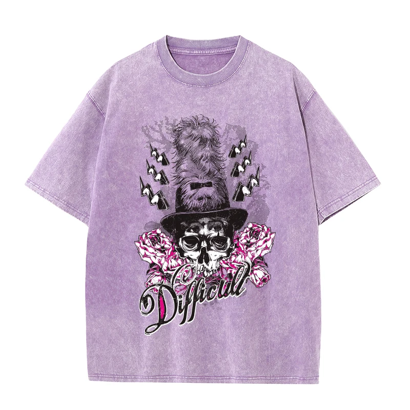 T-shirt manches courtes crâne femmes pulls unisexe surdimensionné T-shirt dames hauts Y2k vêtements Harajuku mode haut T-shirts