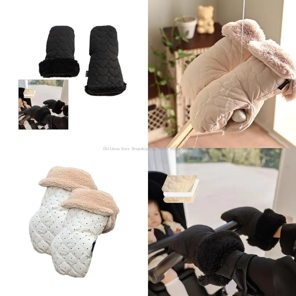 

Soft & Insulated Hand Muffs Trendy & Warm Hand Protectors for Baby Strollers