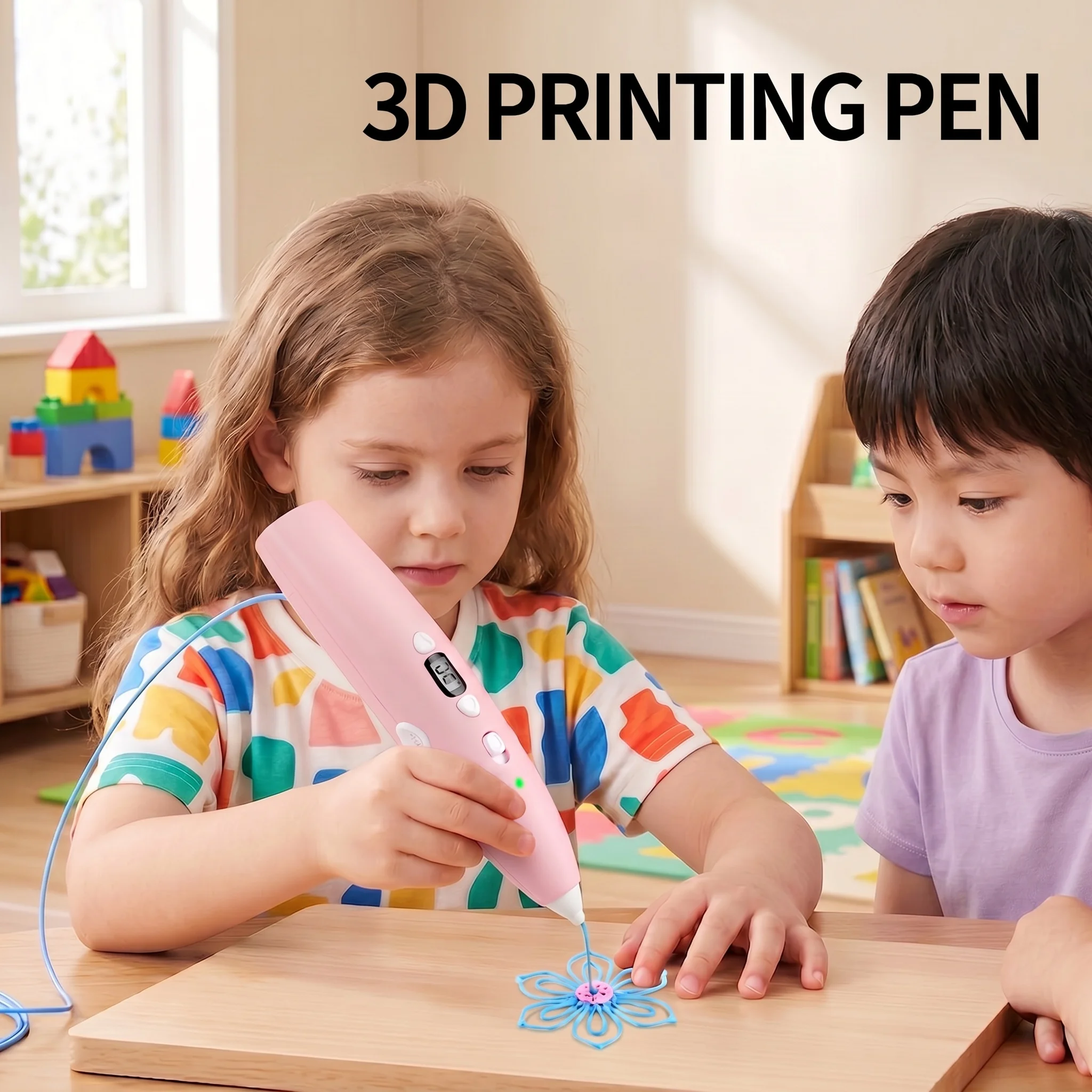 

New 3D Printing Pen for DIY drawing toys for Small scale holiday gifts for children Upgraded LCD screen Creative handmade toys