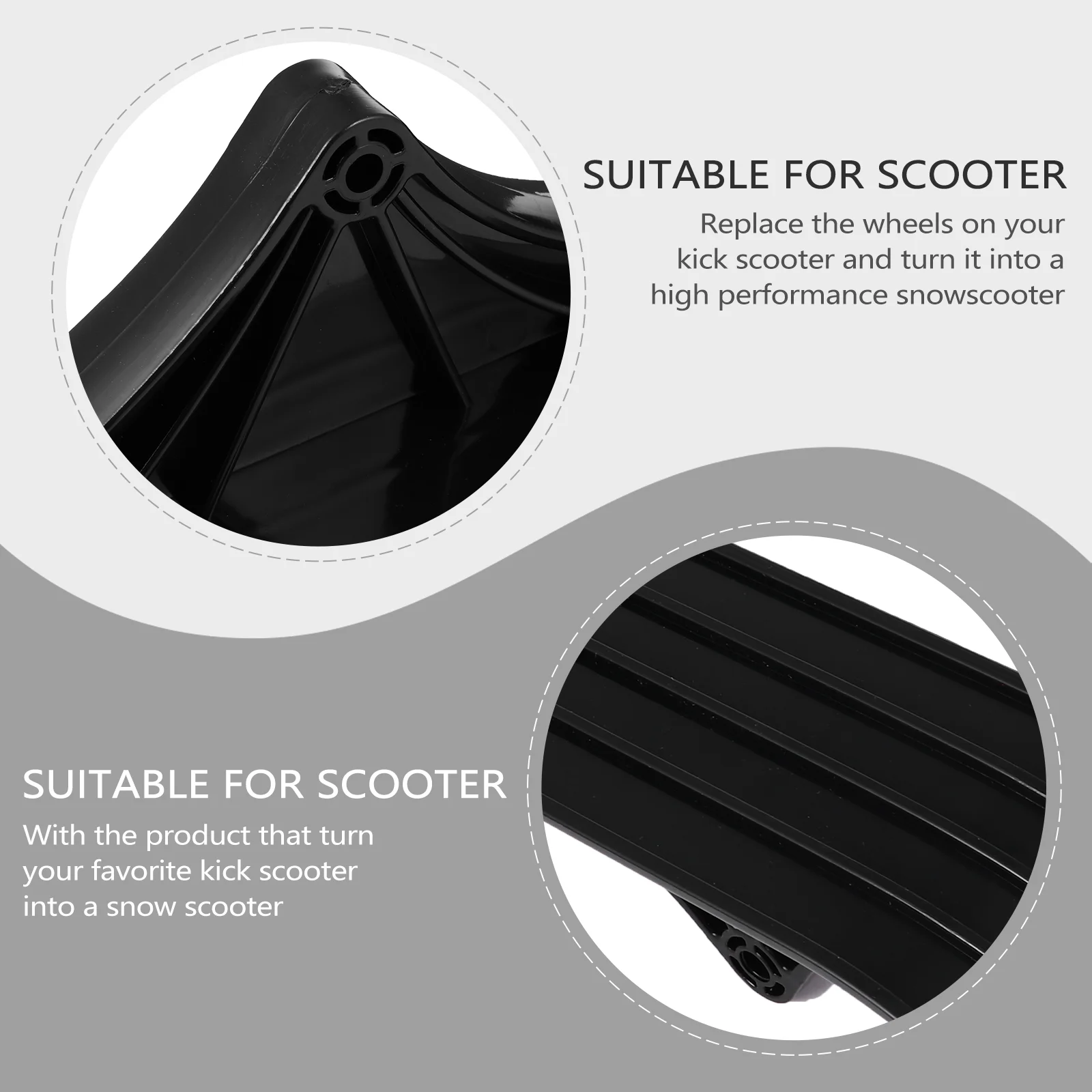 Scooter Snow Ski Attachment Snowboard Accessories Skateboard Sledge Parts Child