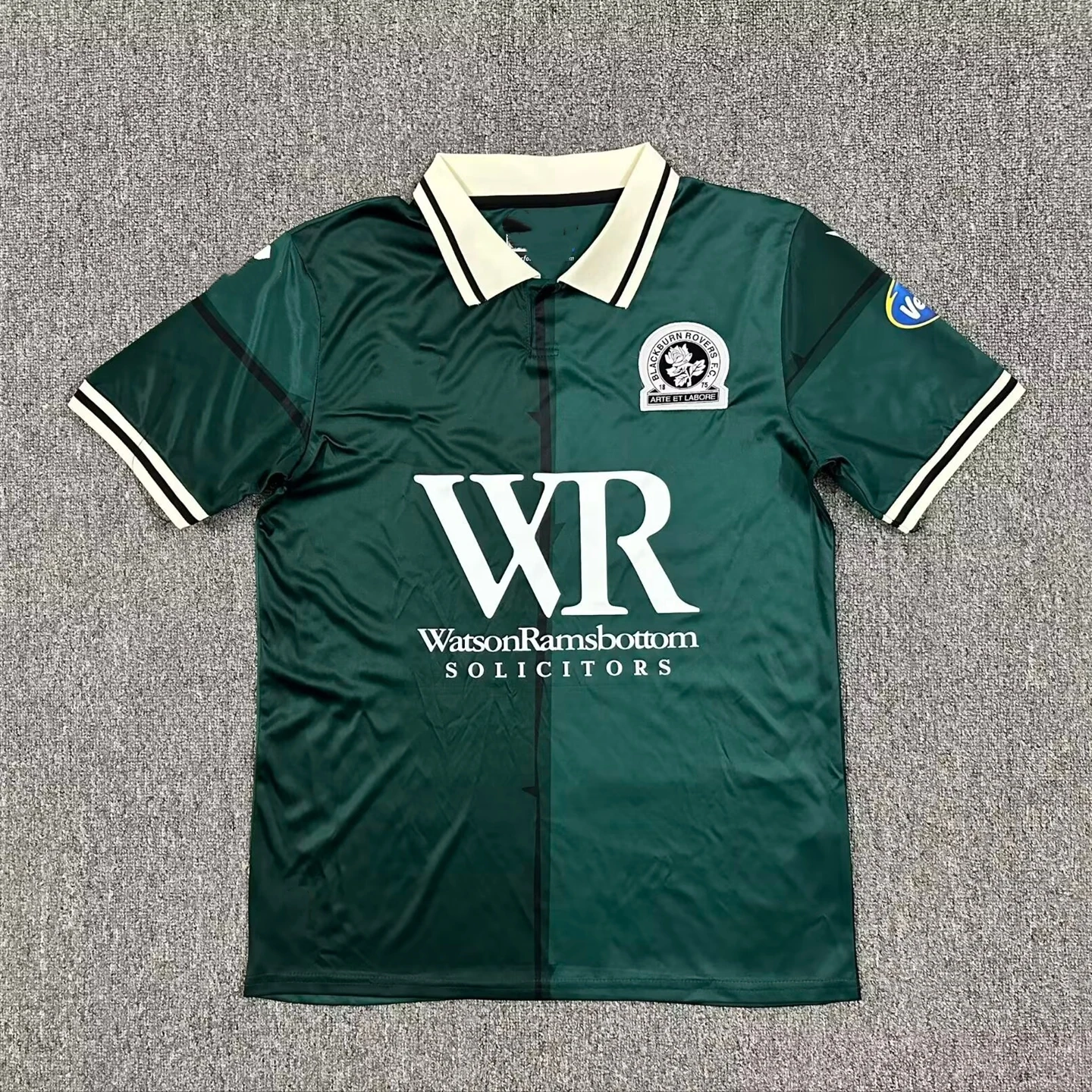 طقم كرة قدم بلاكبيرن للمنزل والخارج، قميص رياضي كبير الحجم بأكمام قصيرة من البوليستر، نسخة المشجعين #3