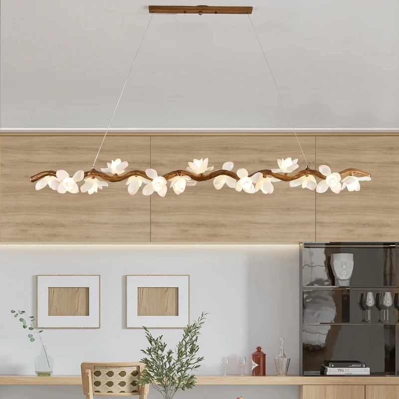 

2024 New Modern Restaurant Led Petal Pendant Light Home Decoration Designer Kitchen Nordic Lighting Ceiling Pendant Light