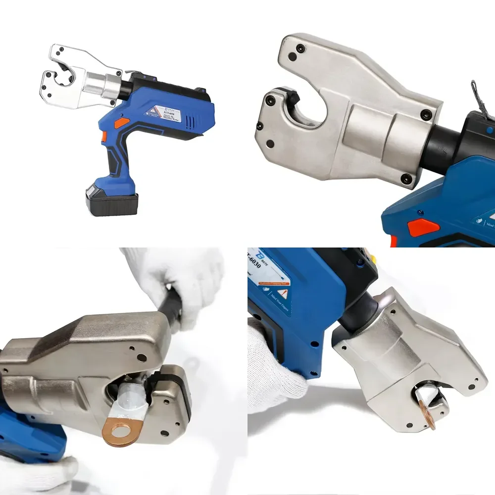 

ECT-6030 6T Intelligent Cordless Battery Electric Cable Crimper Hydraulic Crimping Tool