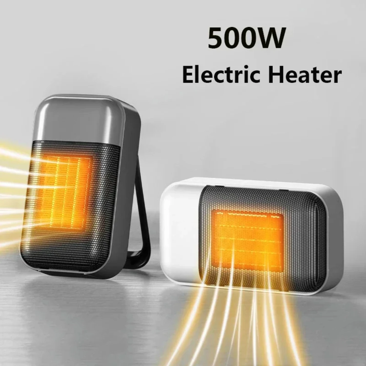 New Fast Heating Portable 500W Office Desktop Space Heater Radiator Air Heaters 110V/220V Fan Heater - Efficient and Compact Hom