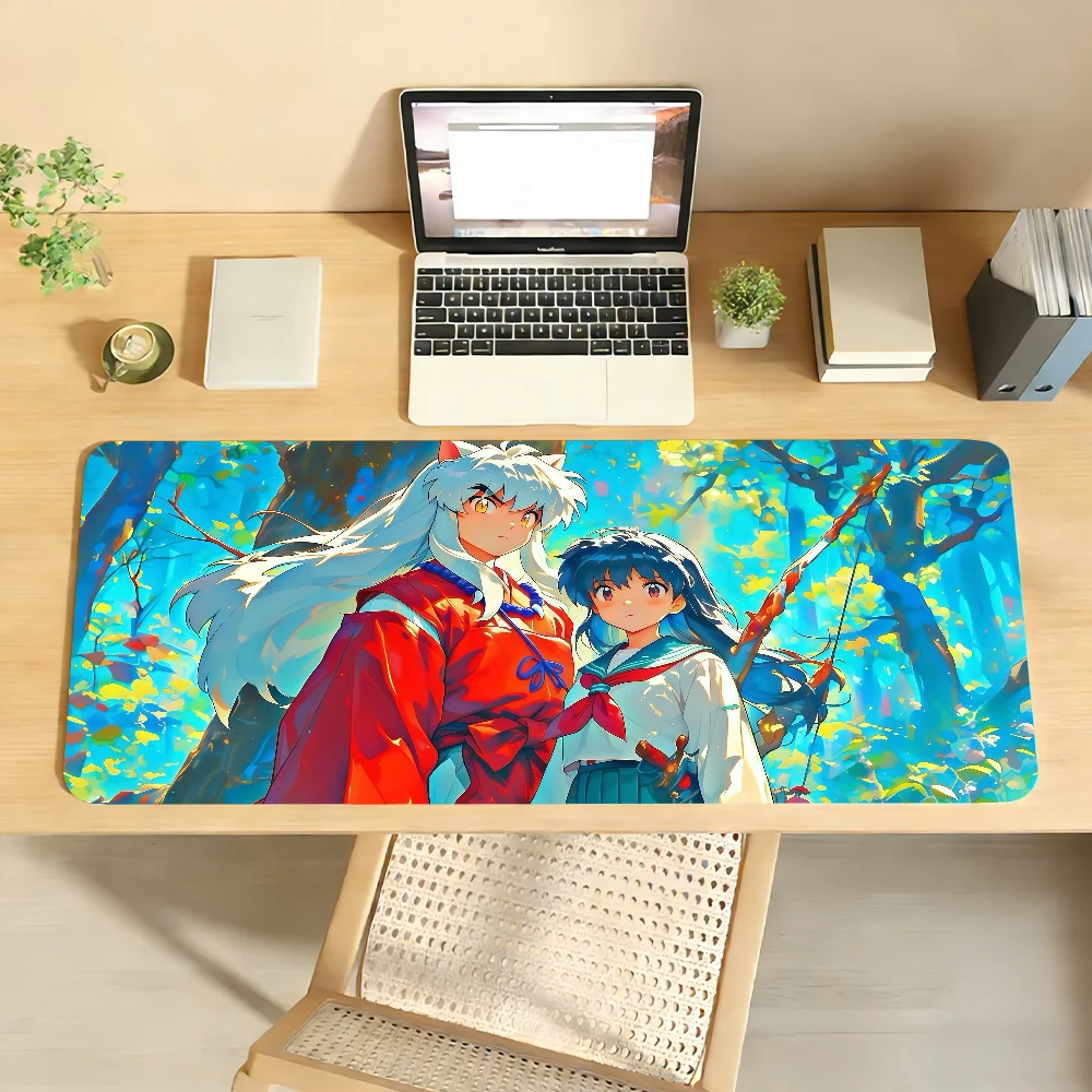 

Anime I-Inuya-shaES Mouse Pad Non-slip Locking Edge DeskMat PC Laptop Accessories Rubber Office Keyboard Large Game XXL Carpet