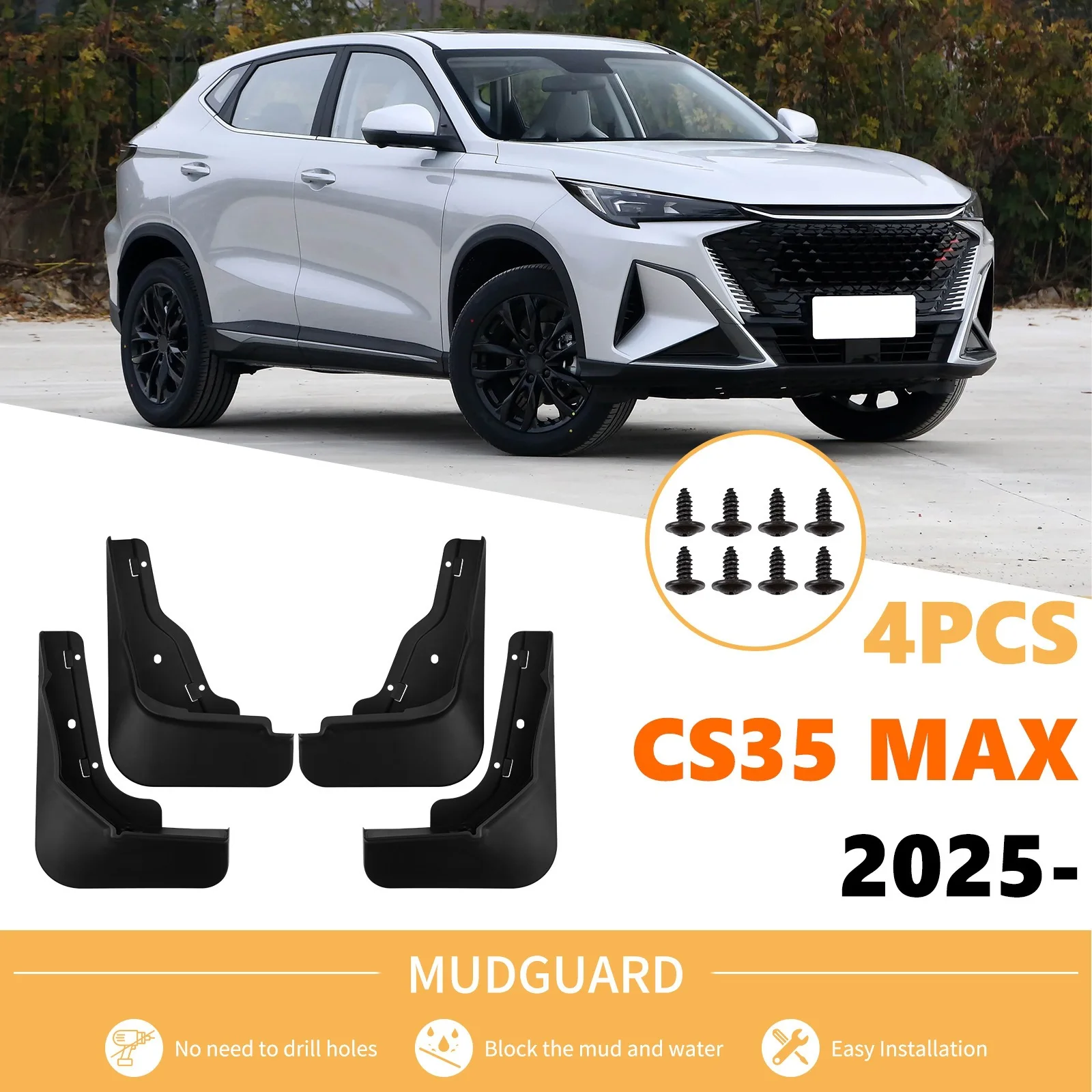 For Changan CS35 MAX 2025 car tire fender fender skin modification supplies car fender mud flaps