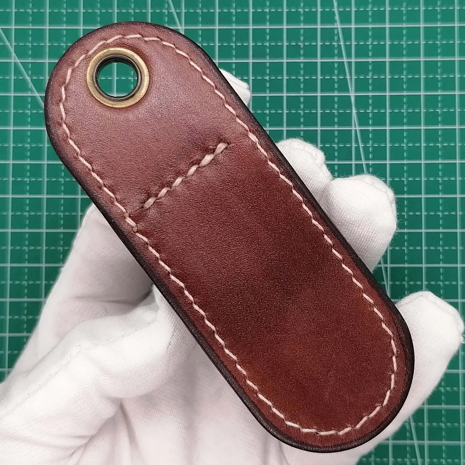 Hand Made Genuine Leather Sheath Pouch for 58mm Victorinox Swiss Army Knife