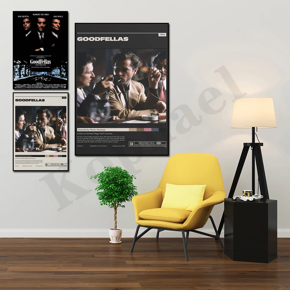 Goodfellas Martin Scorsese Minimalist Movie Poster Retro Home Decor