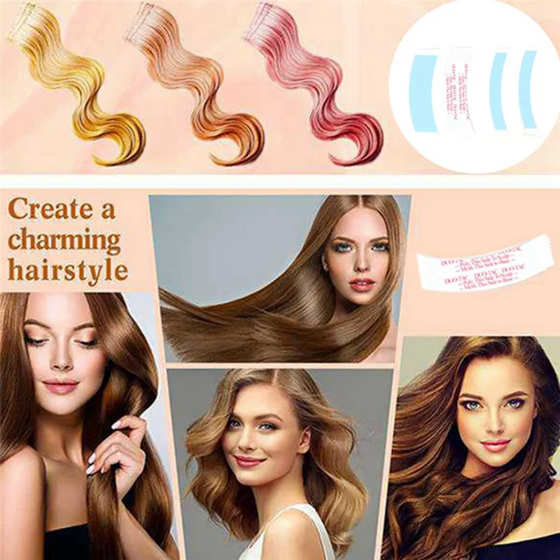 N18R 36 قطعة/الحقيبة سوبر قوية Duo-Tac شعر مستعار مزدوج الشريط الحز خط الوجهين لاصق تمديد شرائط الشعر للشعر المستعار/الدانتيل شعر مستعار Durab #2