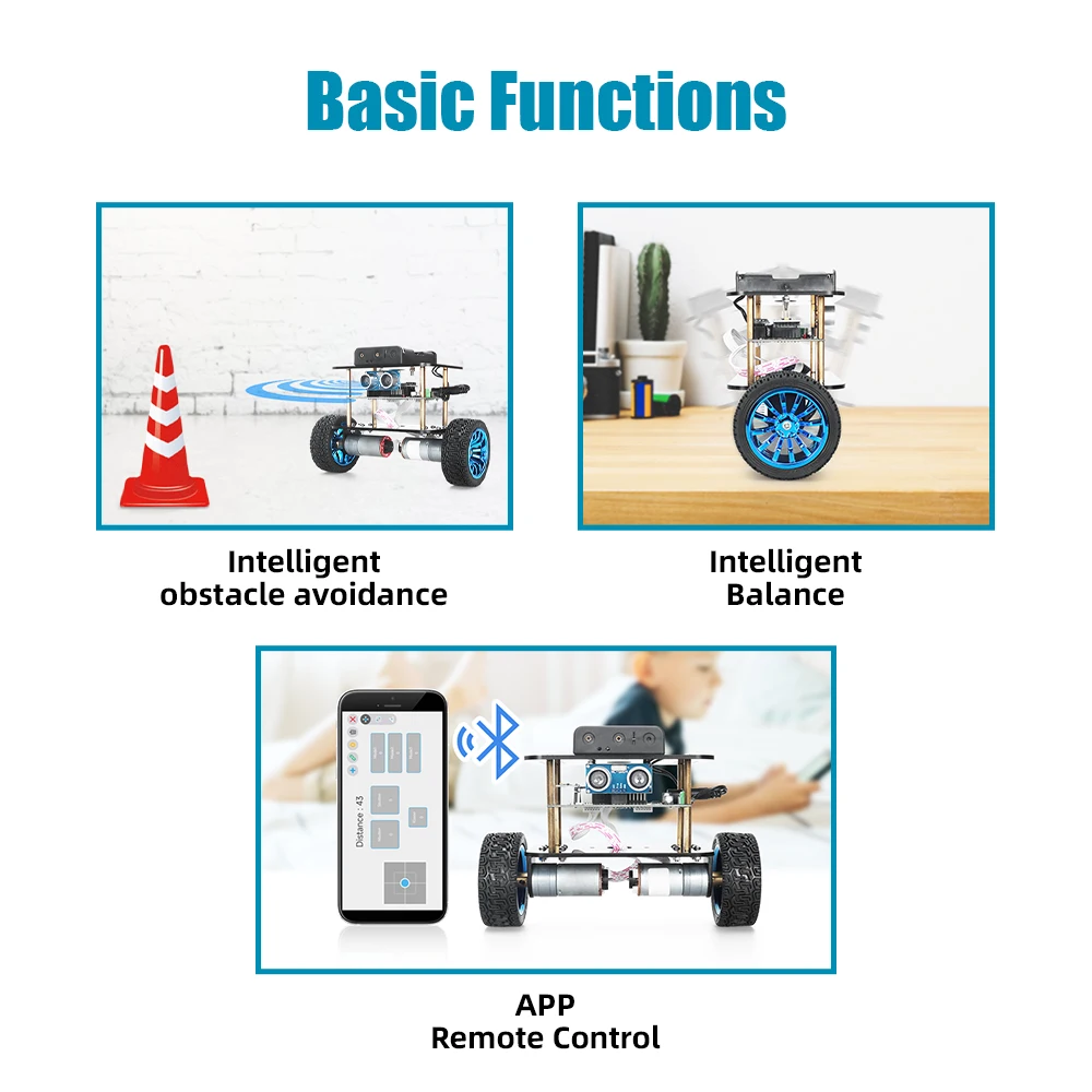 TSCINBUNY Smart Self Balancing Robot Car Kit for Arduino Programming Project Automation Coding Robotics Electronic Learning Kit