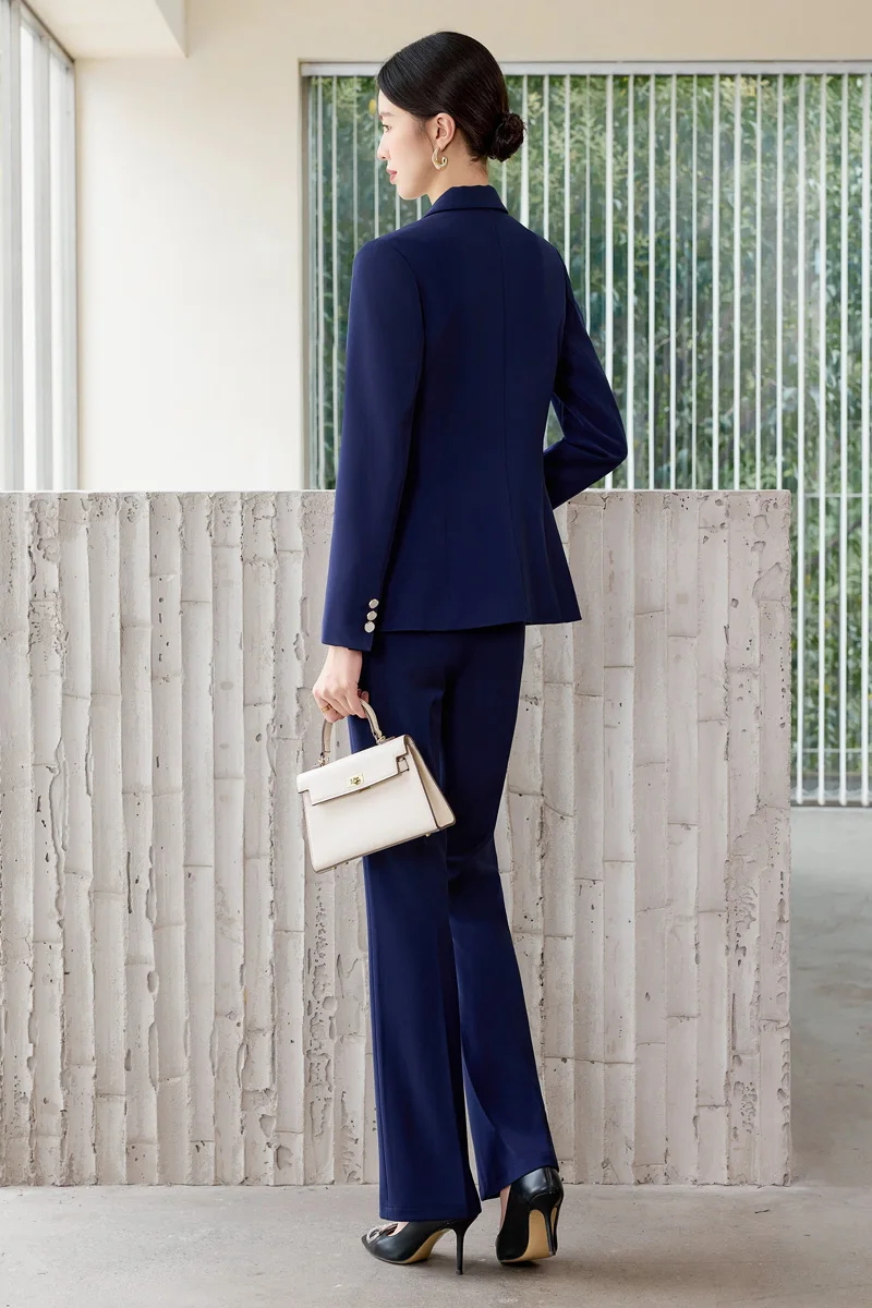 AIyssa Fashionable professional women's clothing, boutique two-piece pants + blazer. Slim and comfortable, elegant and charming