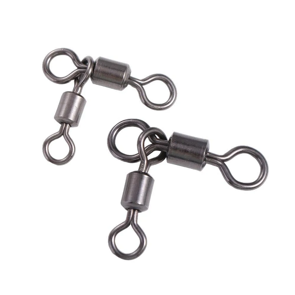 

Fishing Crossline 3 Way Swivel Fishing Tackle Fishing Connector Triangle Joint Fishingline Connector Fishing Swivel Rolling