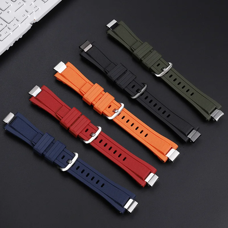 Quick Release  Silicone Watch strap For Casio G-SHOCK MTG-B3000 Watch Band Modified  MTGB3000 Men Strap Bracelet