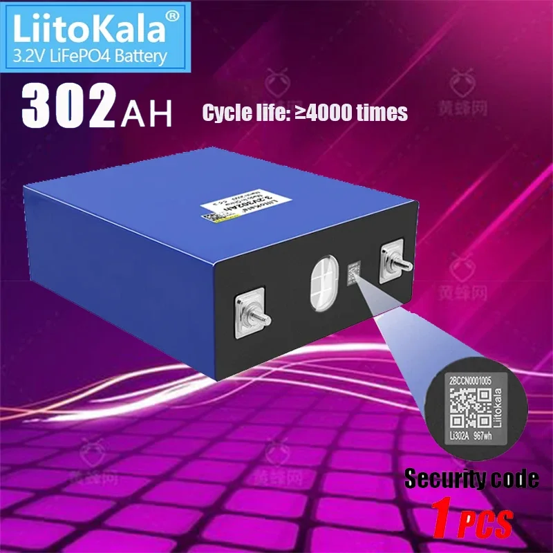 LiitoKala 3.2V 30Ah 50Ah 90ah 105ah 180Ah 200ah 302ah LiFePO4 battery pack  Motorcycle Electric Car Solar Inverter battery