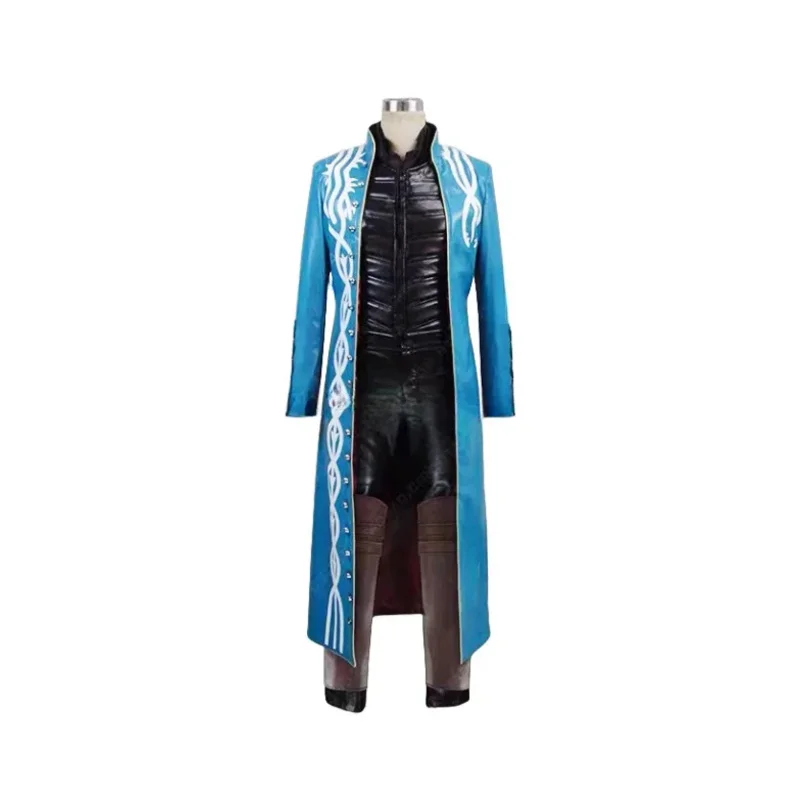 DMC 3 Vergil Cos Cosplay Costume Halloween Uniform Outfit Custom Made Any Size