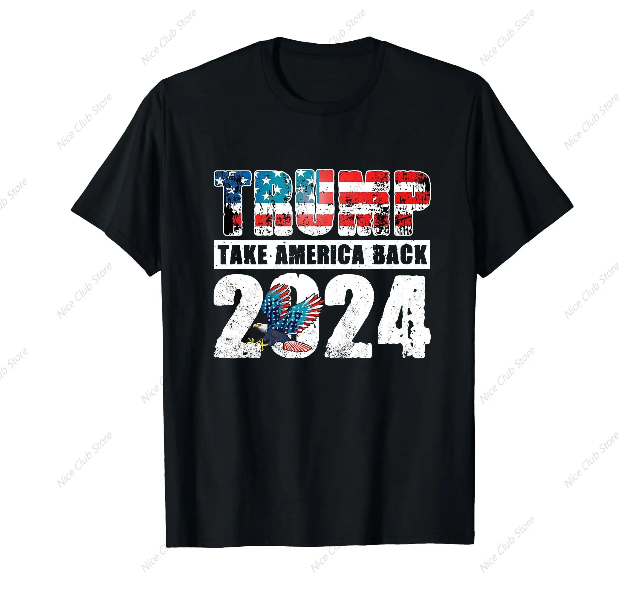 Trump 2024 Flag Take America Back 4th Of July Trump 2024 T-Shirt