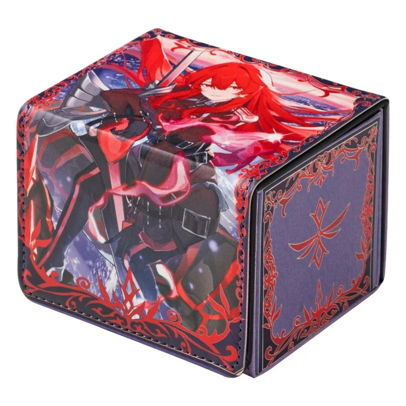 Nuevo Yu-Gi-Oh! Caja Magnética de Cuero Exosister Karmael para Cartas de Juego OPCG DTCG PTCG, Caja de Almacenamiento y Protección para Cartas Coleccionables