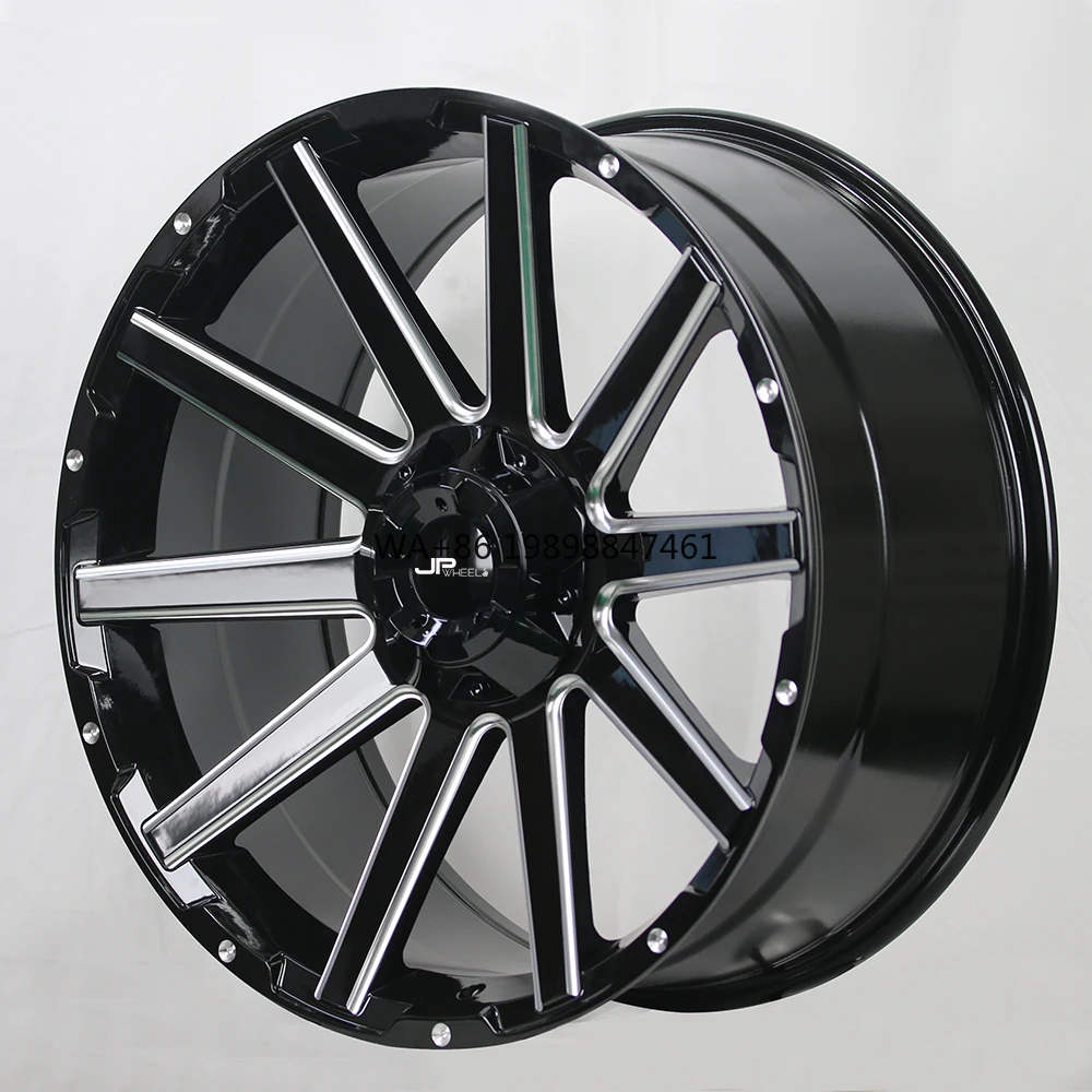 

JPwheels New Hot Selling Concave Design Casting Alloy Offroad Wheels 20 22 Inch 5x114.3/120 Black Finish R1151