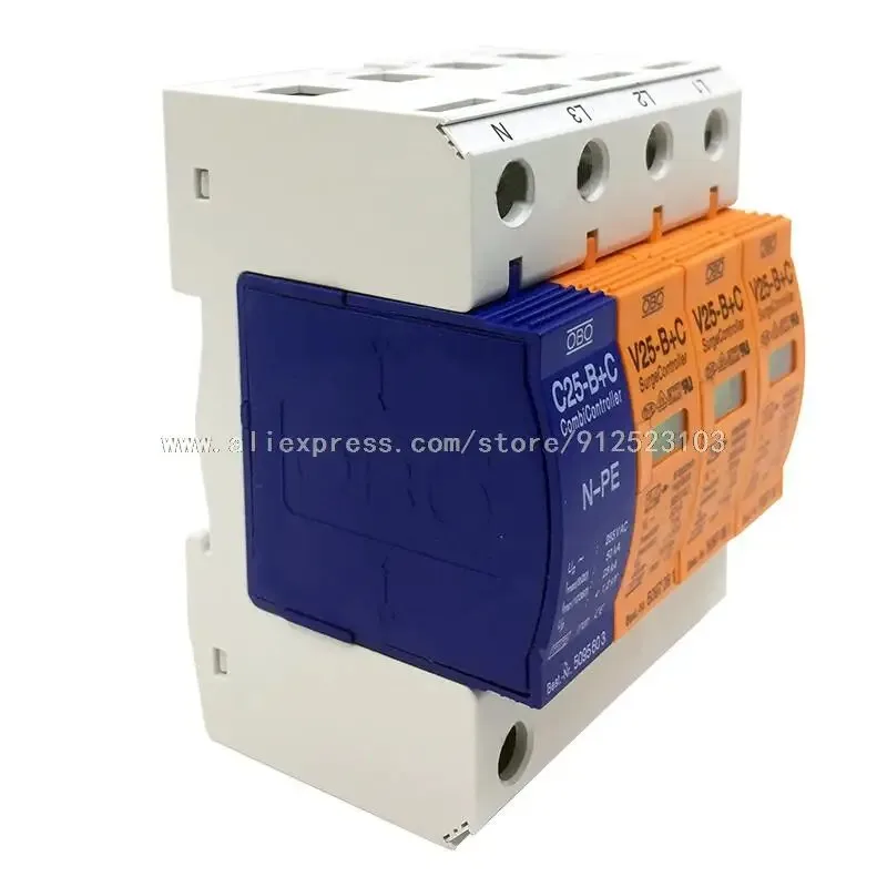 V25-B+C/3+NPE 7-50KA Surge Arrester ~385V AC Combi Controller Surge Protector