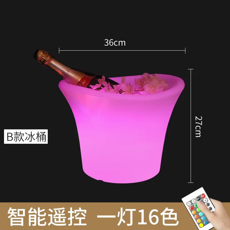 현대 간단한 플라스틱 얼음 양동이 램프 가정용 호텔 부드러운 장식 크리 에이 티브 와인 세트 냉장 환경 보호 홈